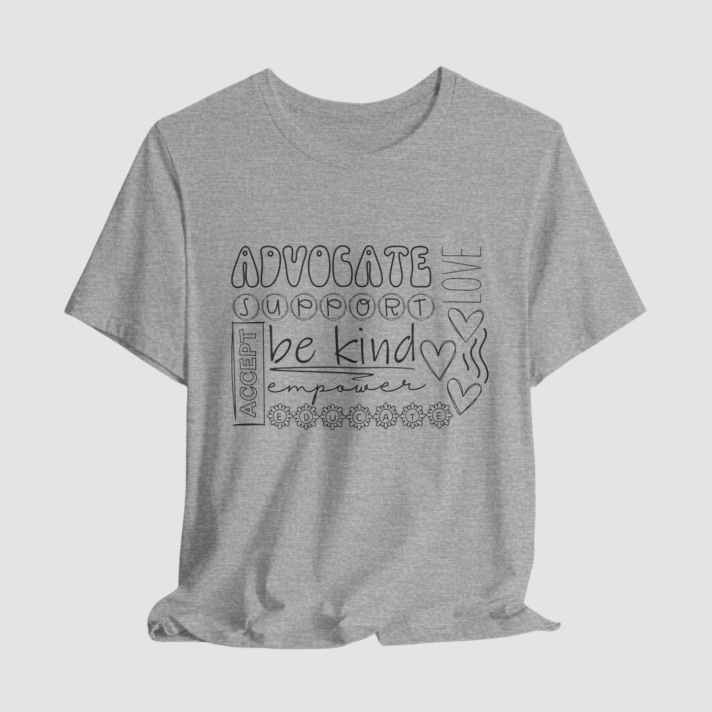 Advocate, Empower, Support Unisex Bella+Canvas Tee