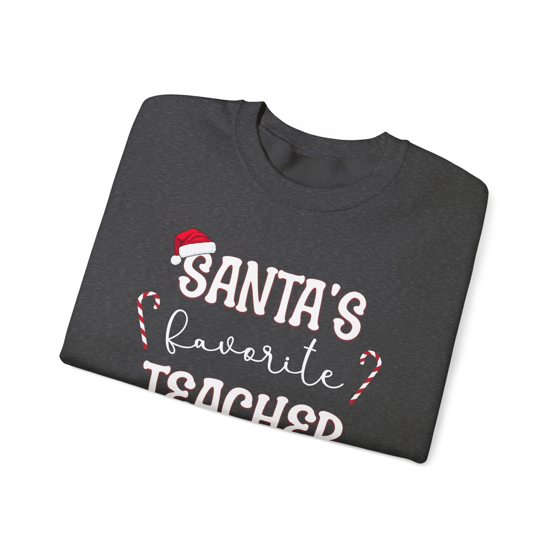Santa's Favorite Teacher Crewneck Printify
