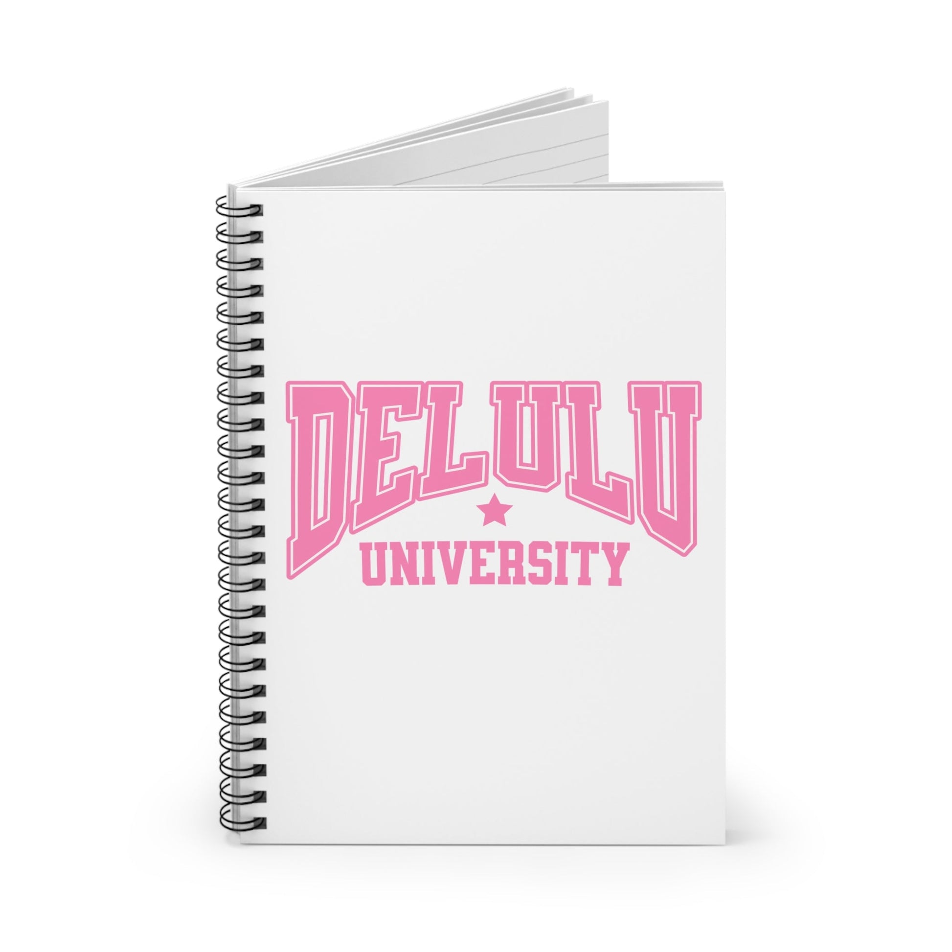 Delulu University Spiral Notebook Printify