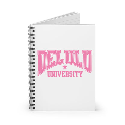 Delulu University Spiral Notebook Printify
