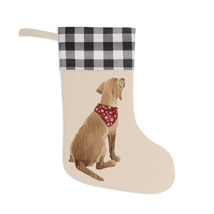 Yellow Lab Christmas Stocking - Personalization Available! Printify