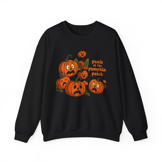 Panic at the Pumpkin Patch Crewneck Printify