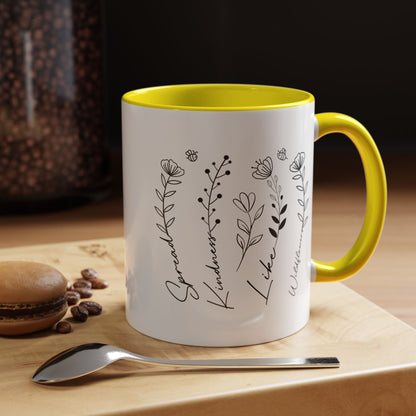 Spread Kindness Like Wildflowers Mug (11oz, 15oz)