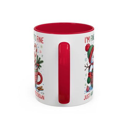I'm Fine. It's Fine. Just Having a Meltdown Mug (11oz, 15oz) Printify