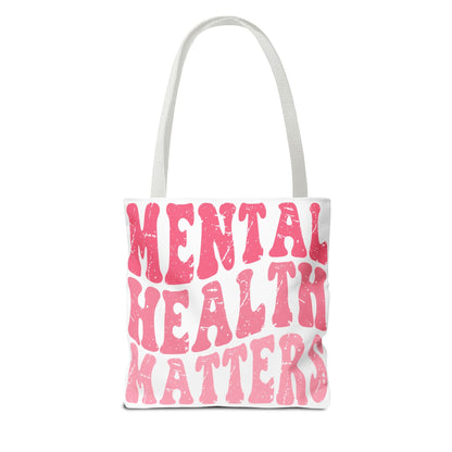 Pink Mental Health Matters Tote Printify