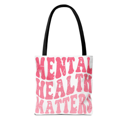 Pink Mental Health Matters Tote Printify