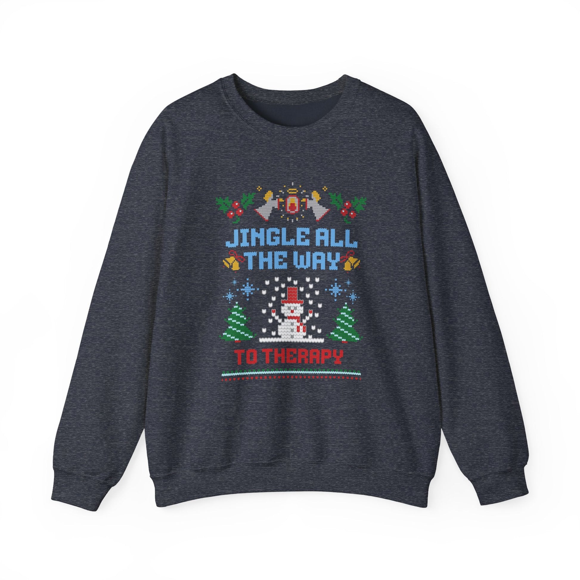 Jingle All The Way To Therapy Crewneck Printify