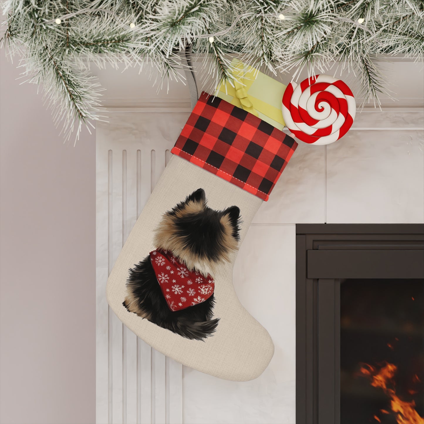 Pomeranian Christmas Stocking - Personalization Available!