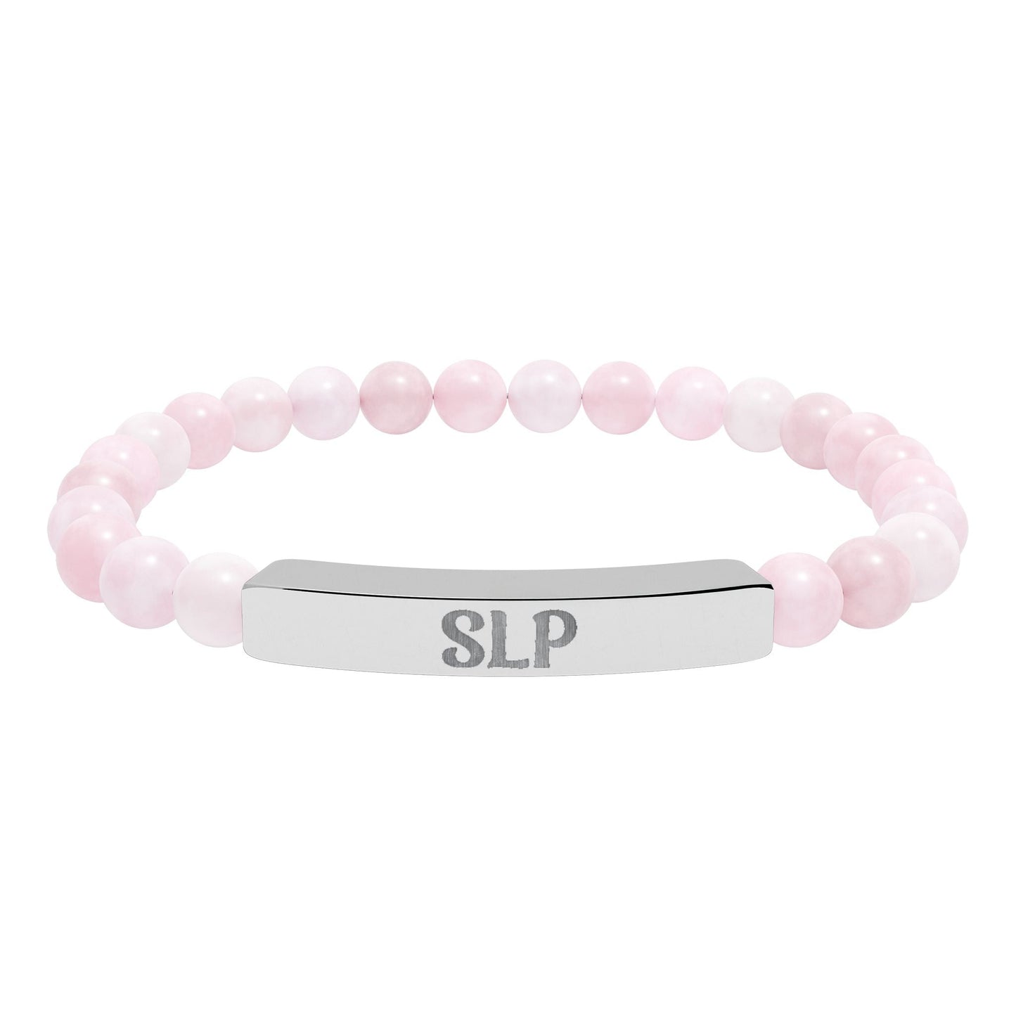 SLP Natural Stone Engraved Bar Bracelet Printify