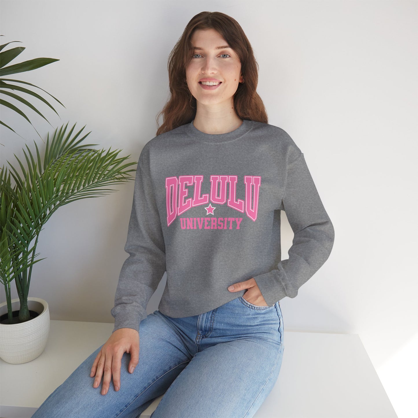 Delulu University Crewneck
