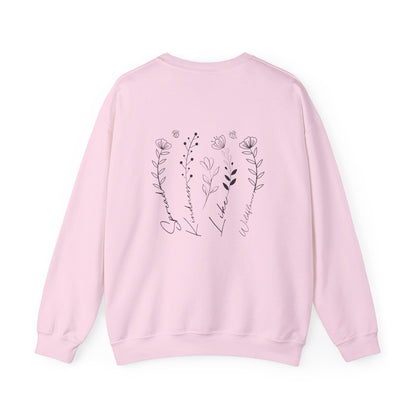 Spread Kindness Like Wildflowers Crewneck Printify