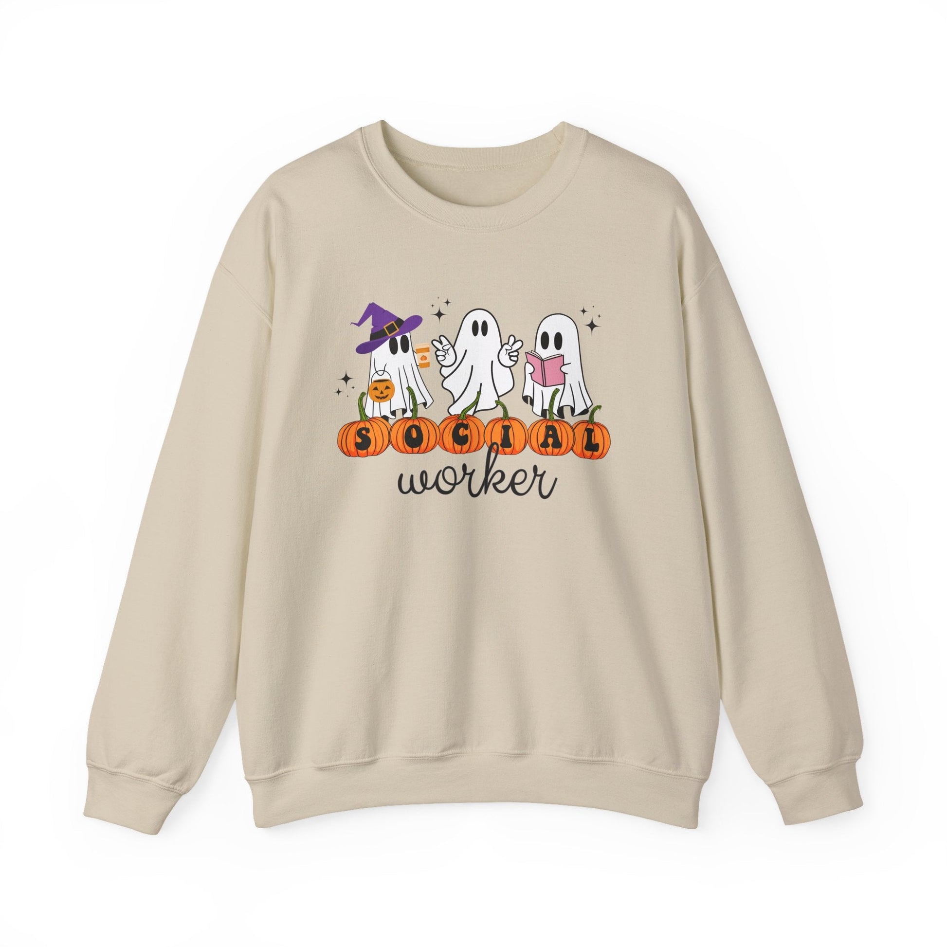 Social Worker Halloween Crewneck Printify