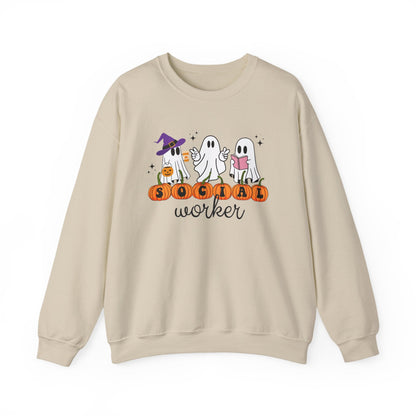 Social Worker Halloween Crewneck Printify
