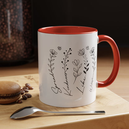 Spread Kindness Like Wildflowers Mug (11oz, 15oz)