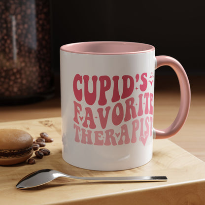 Cupid's Favorite Therapist Mug (11oz, 15oz)