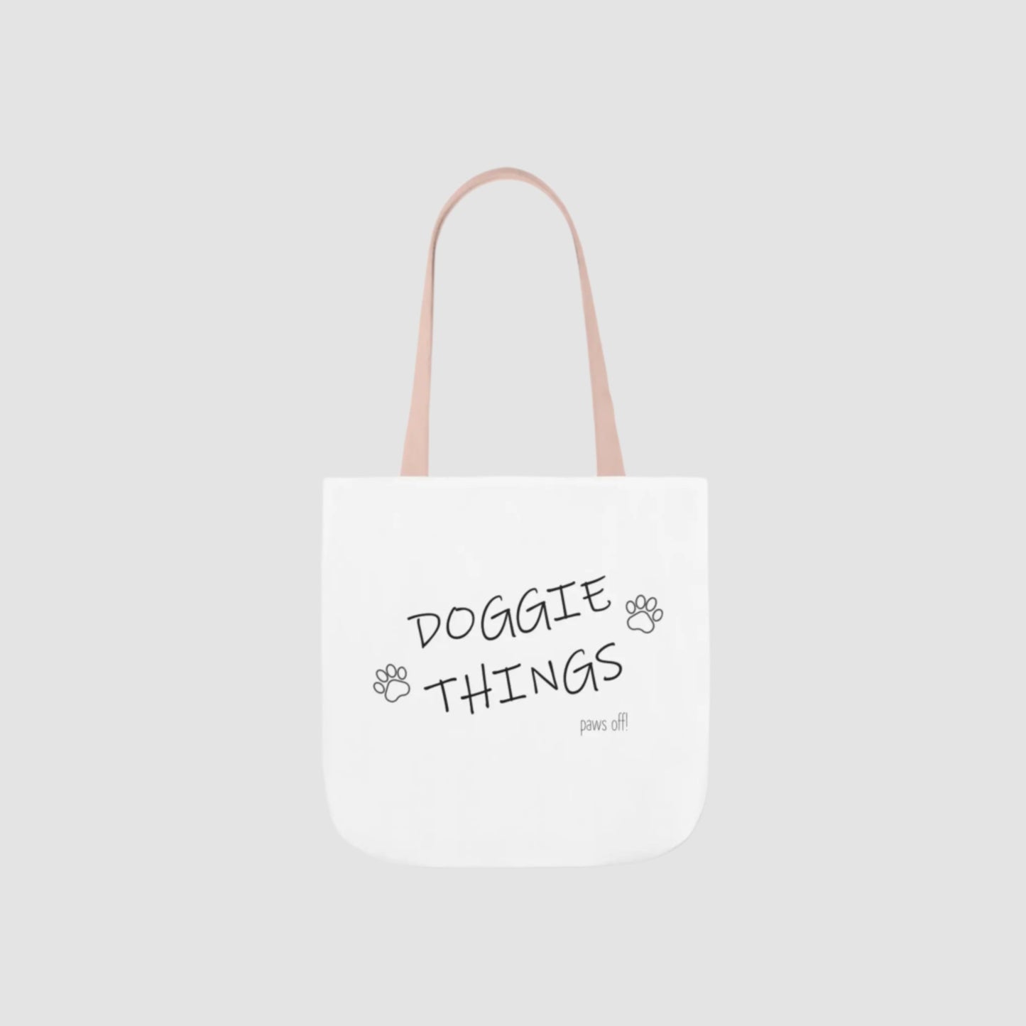 Doggie Things Canvas Tote Bag Printify