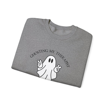 Ghosting My Therapist Crewneck Printify