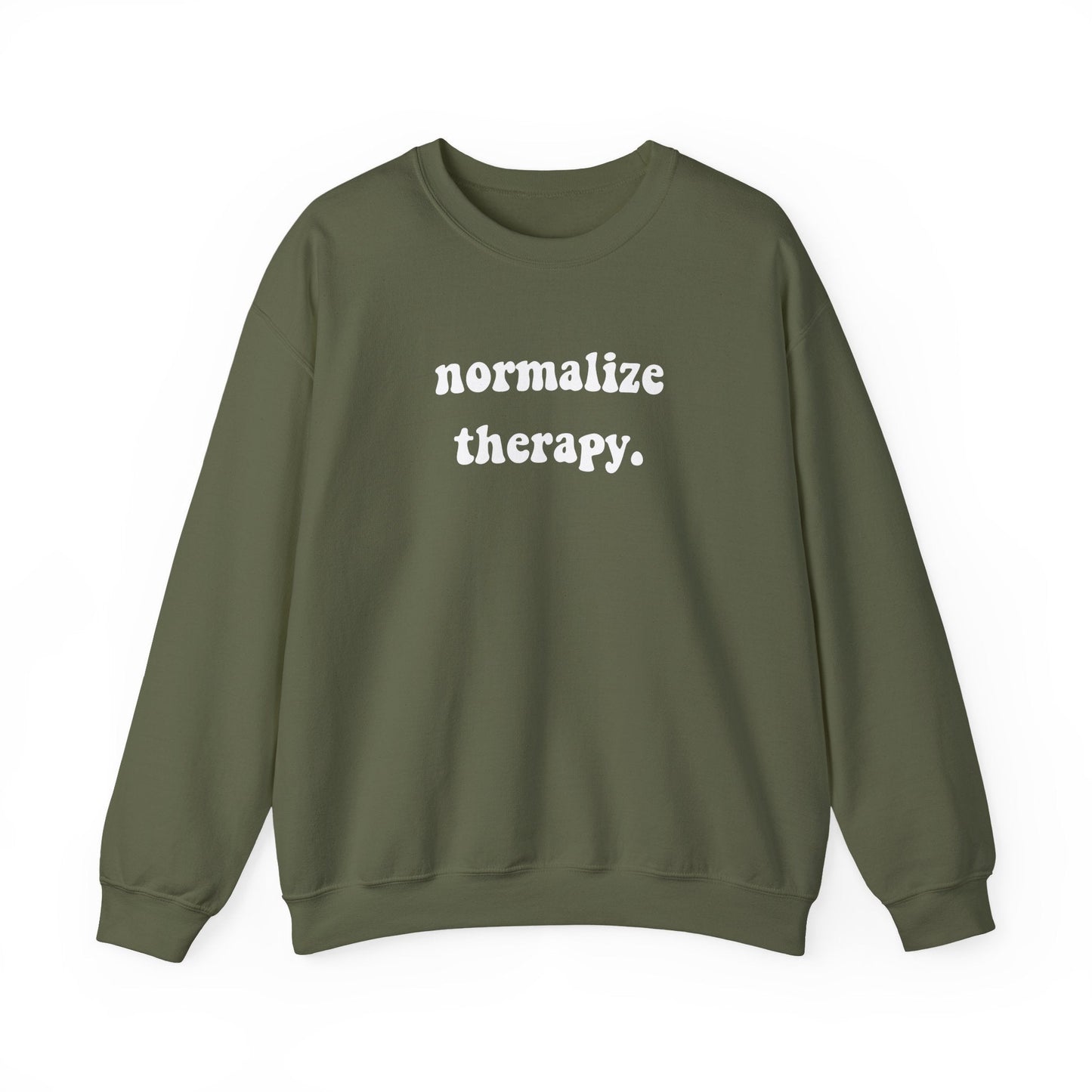 Normalize Therapy Crewneck Printify