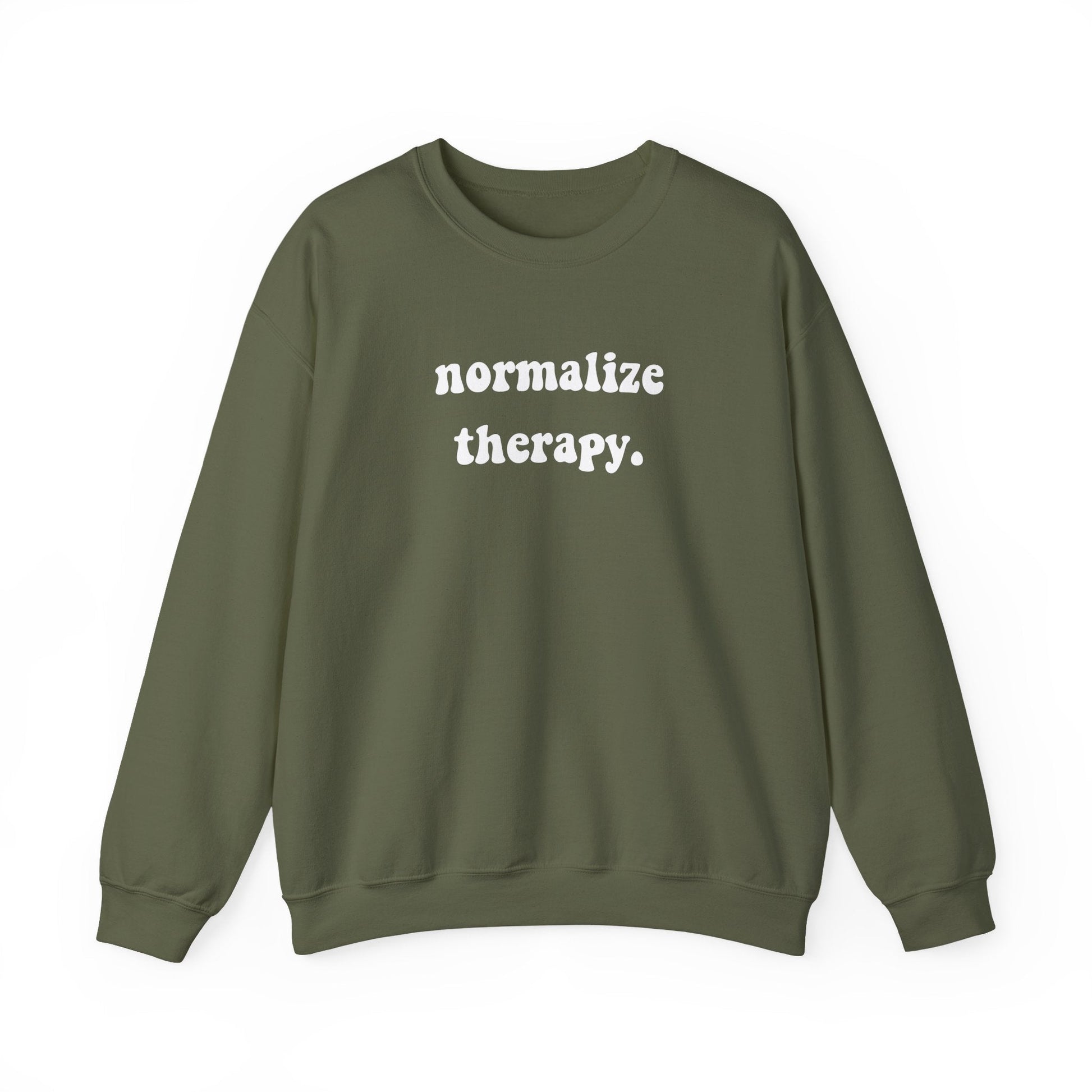 Normalize Therapy Crewneck Printify