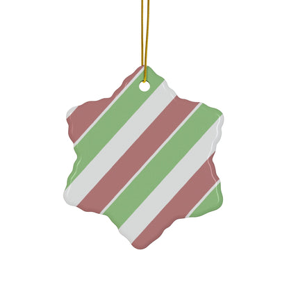 Santa's Favorite Overthinker Ceramic Ornament (1pc, 5pcs) Printify