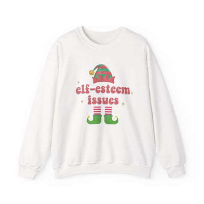 Elf-Esteem Issues Crewneck Printify