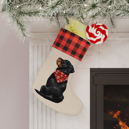 Rottweiler Christmas Stocking - Personalization Available! Printify