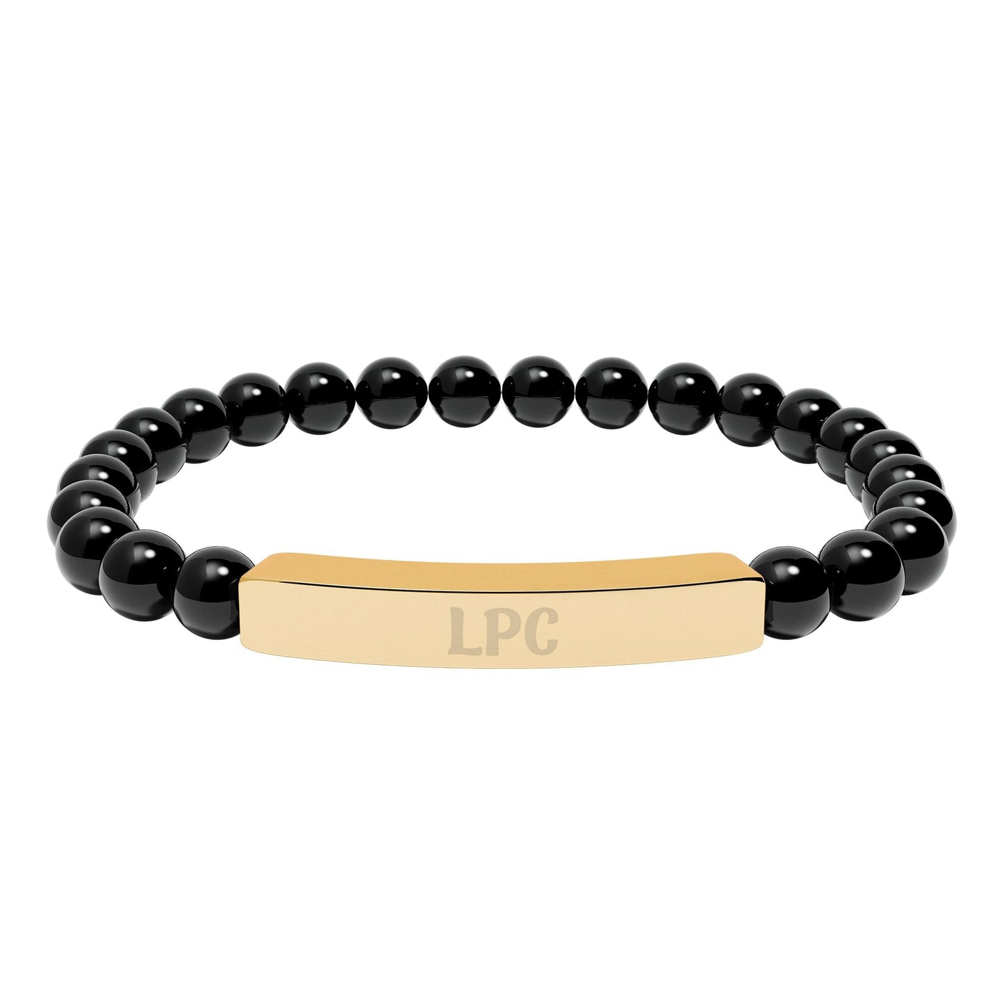 LPC Natural Stone Engraved Bracelet Printify