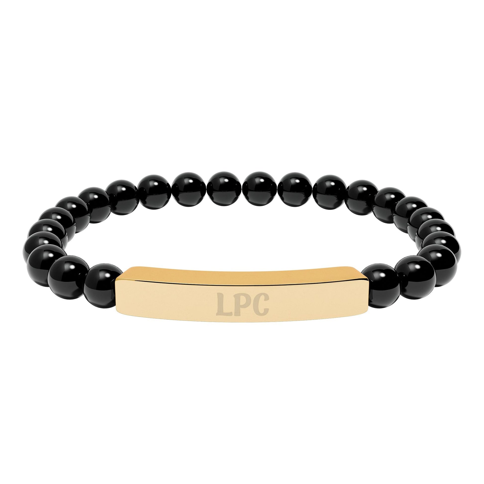 LPC Natural Stone Engraved Bracelet Printify