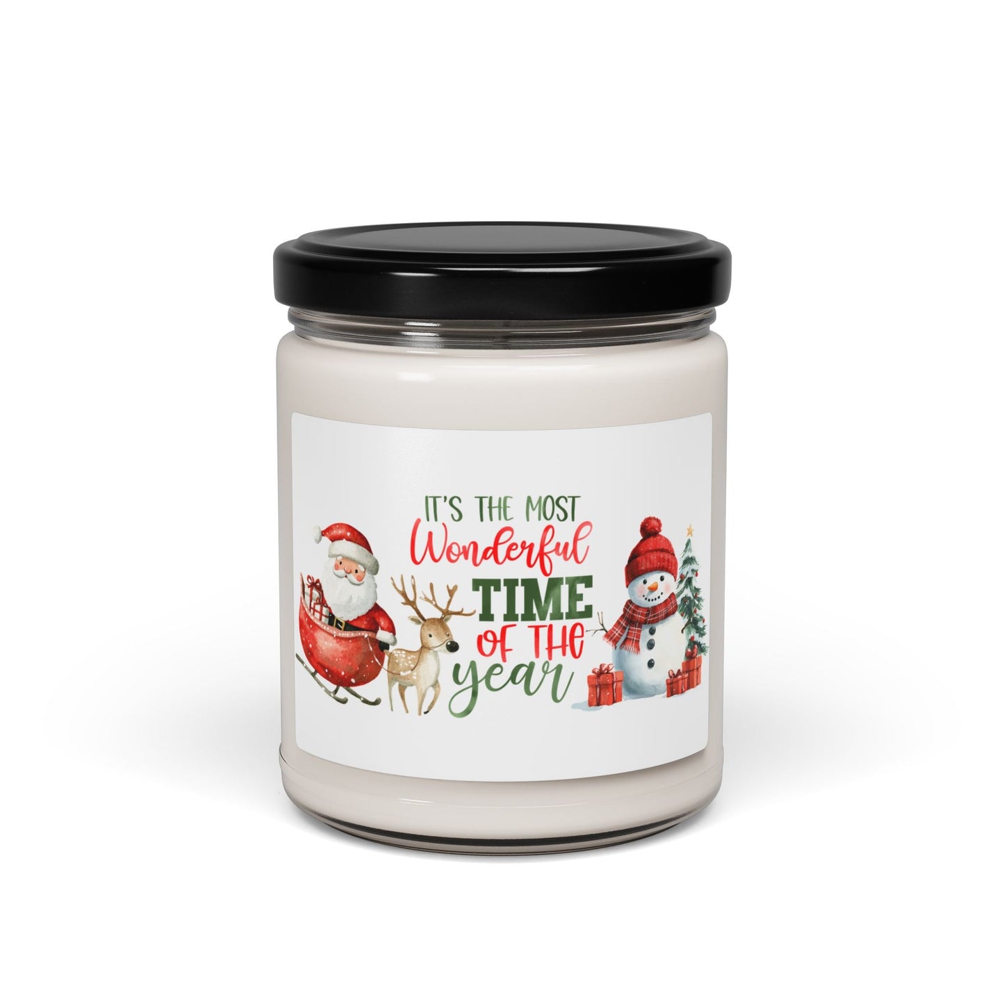 The Most Wonderful Time of The Year Candle (9oz) Printify