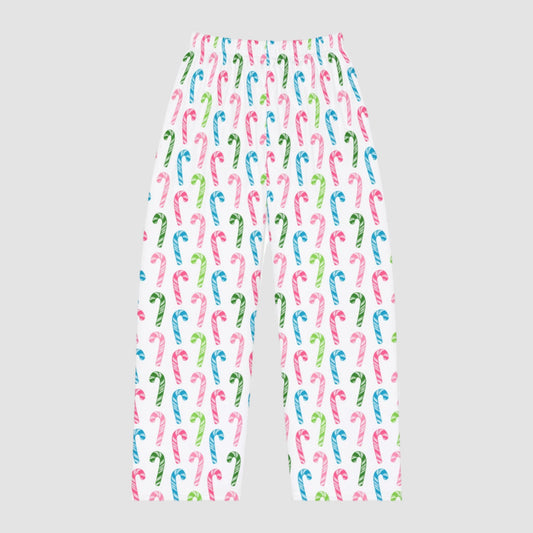 Vibrant Candy Canes Women's PJ Pants