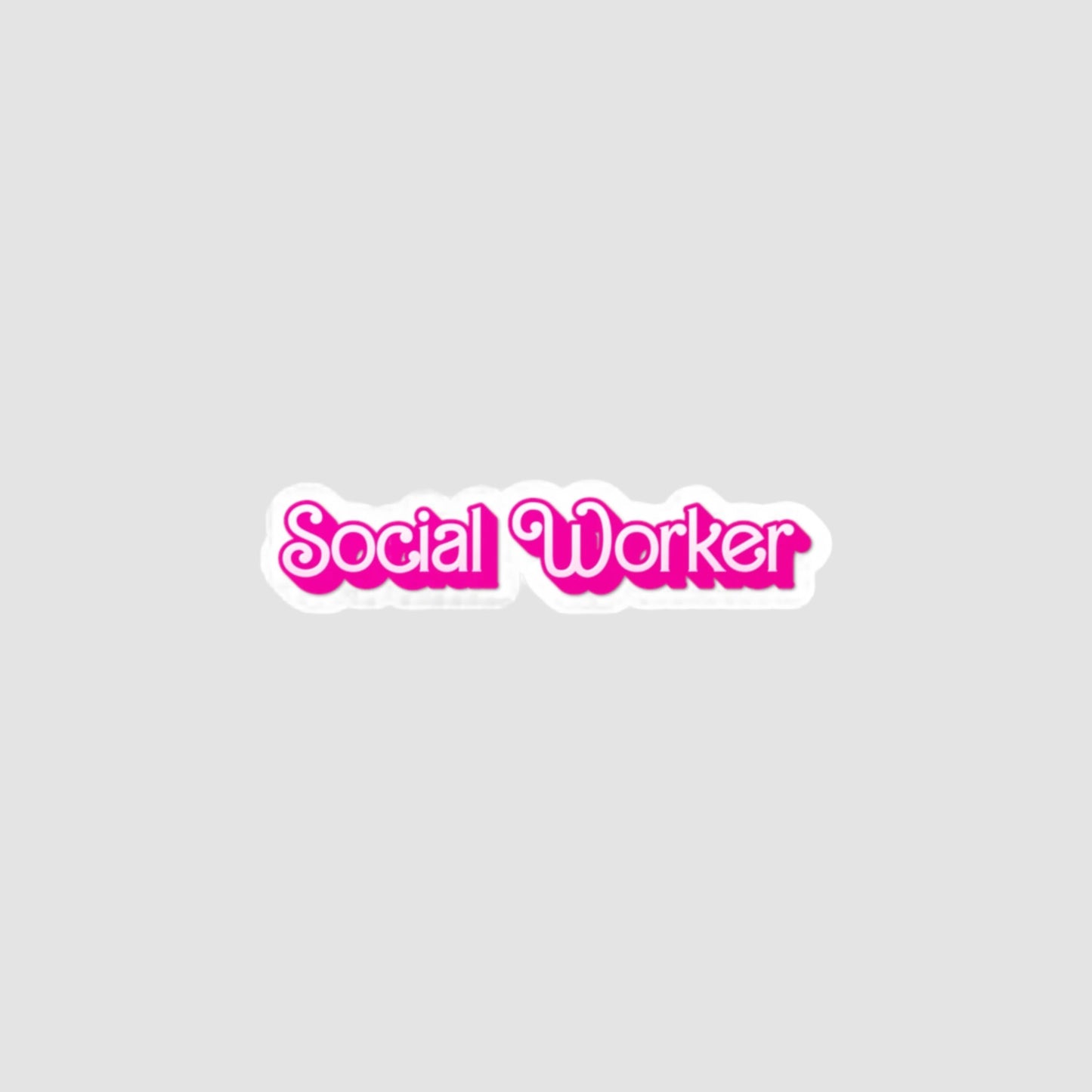 Social Worker Vinyl Decal Printify