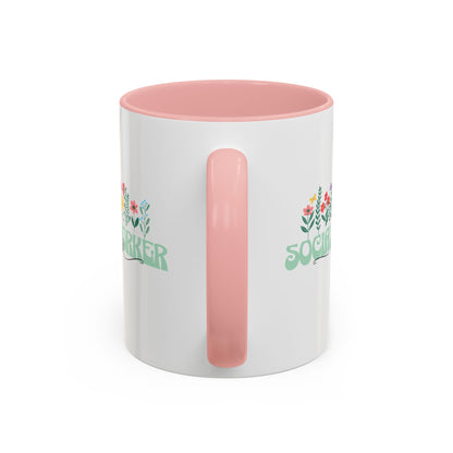 Floral School Social Worker Mug (11oz)