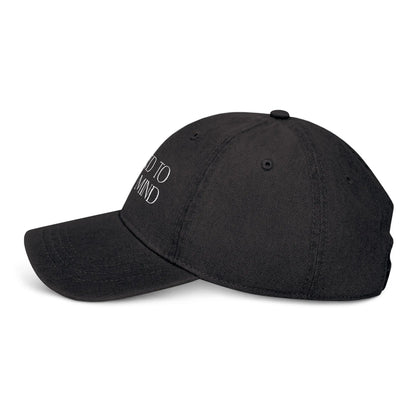 Be Kind to Your Mind Denim Embroidered Hat Printify