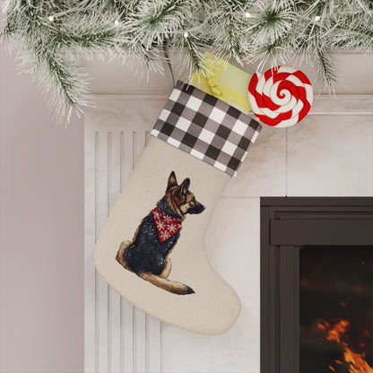 German Shepherd Christmas Stocking - Personalization Available!