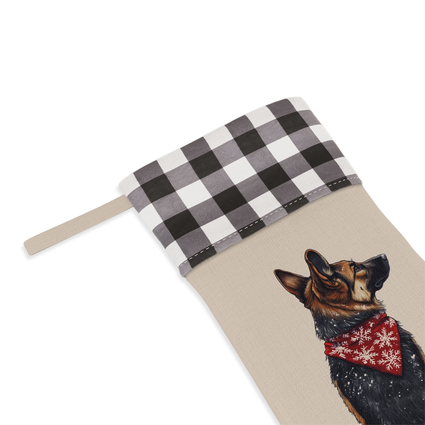 German Shepherd Christmas Stocking - Personalization Available!