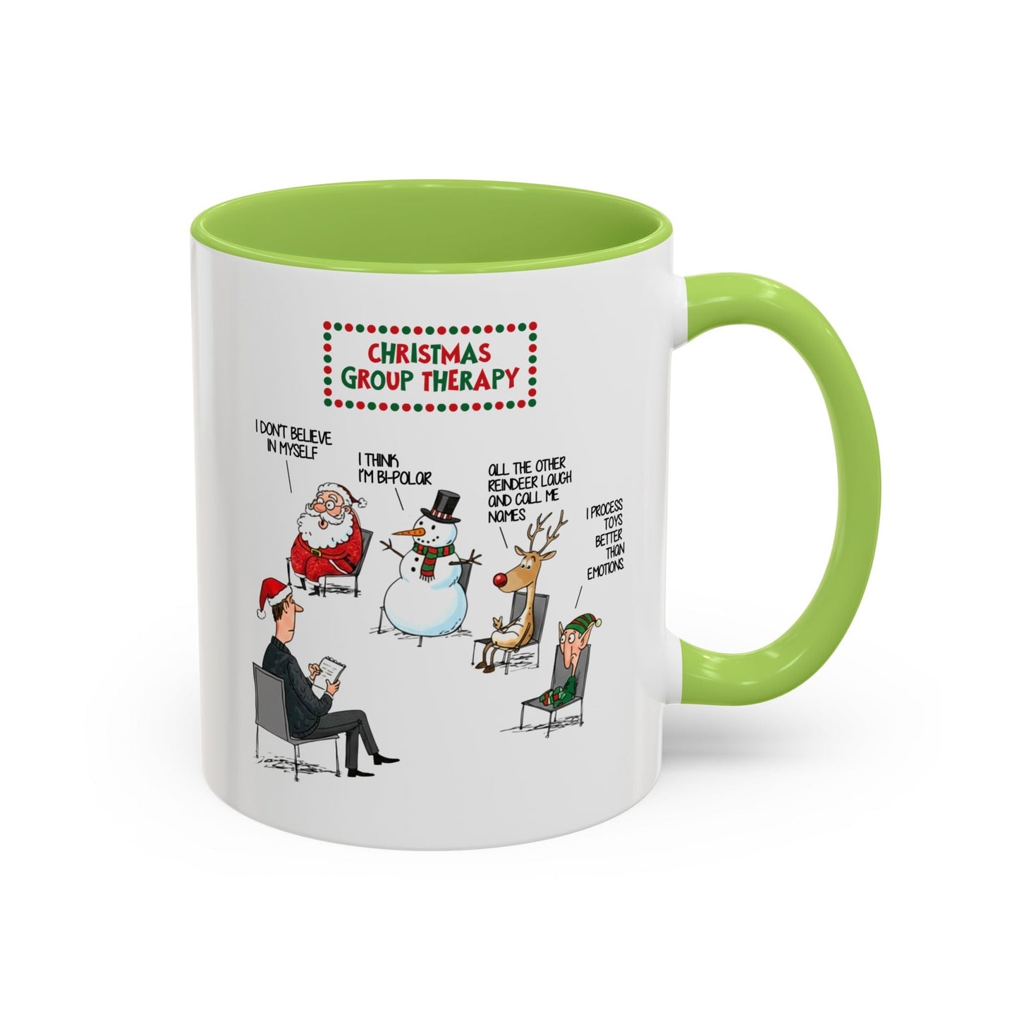 Christmas Group Therapy Mug (11oz, 15oz) Printify