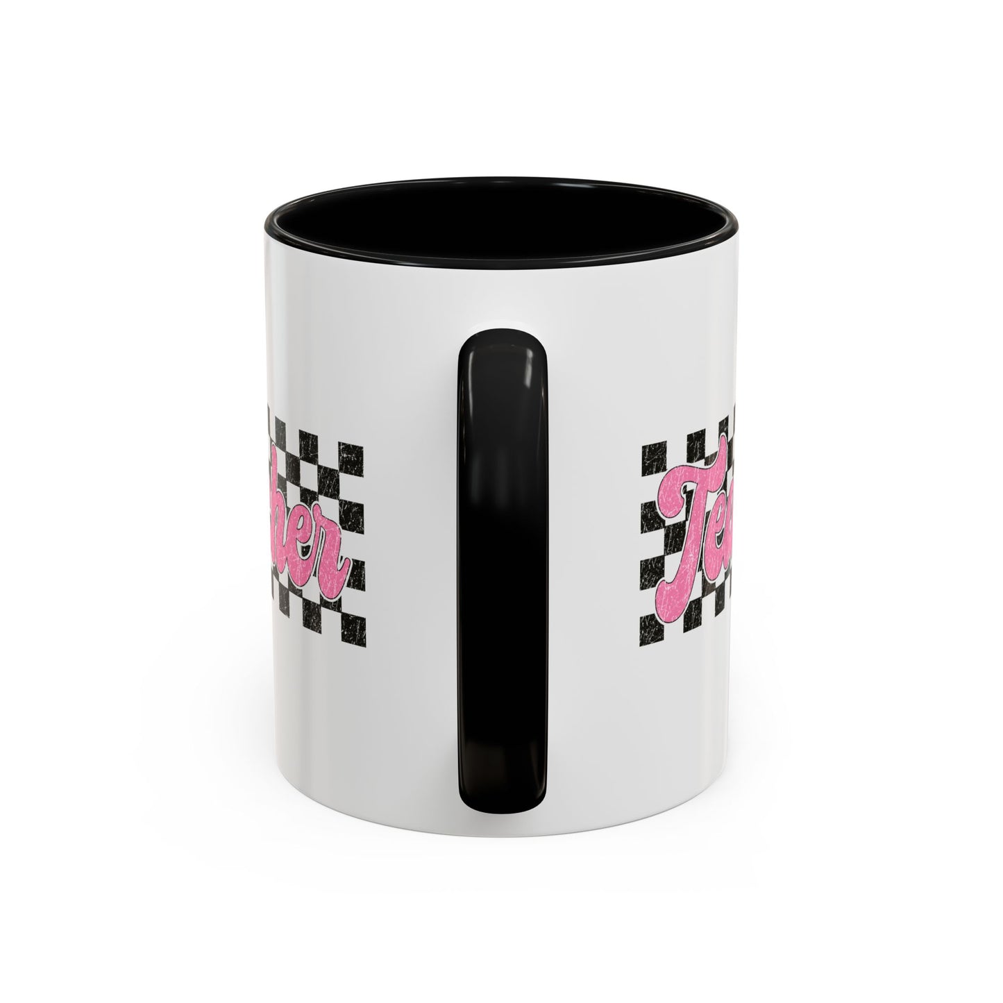 Retro Checkered Teacher Mug (11oz, 15oz)