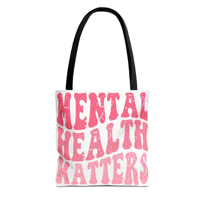 Pink Mental Health Matters Tote Printify