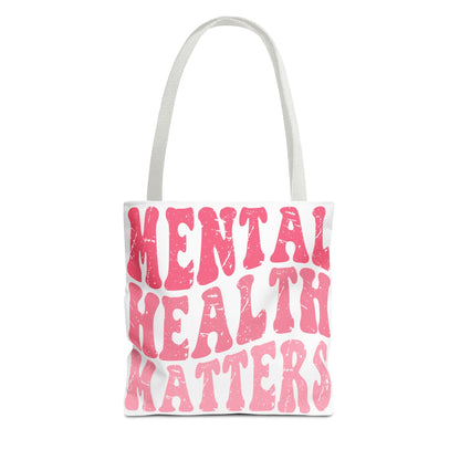 Pink Mental Health Matters Tote Printify