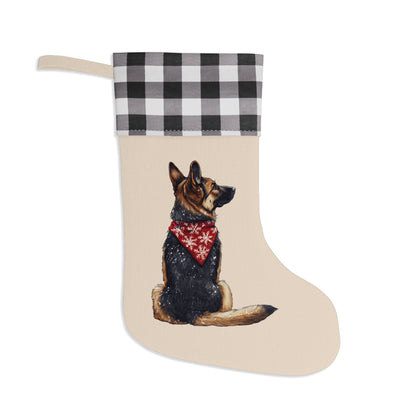 German Shepherd Christmas Stocking - Personalization Available!