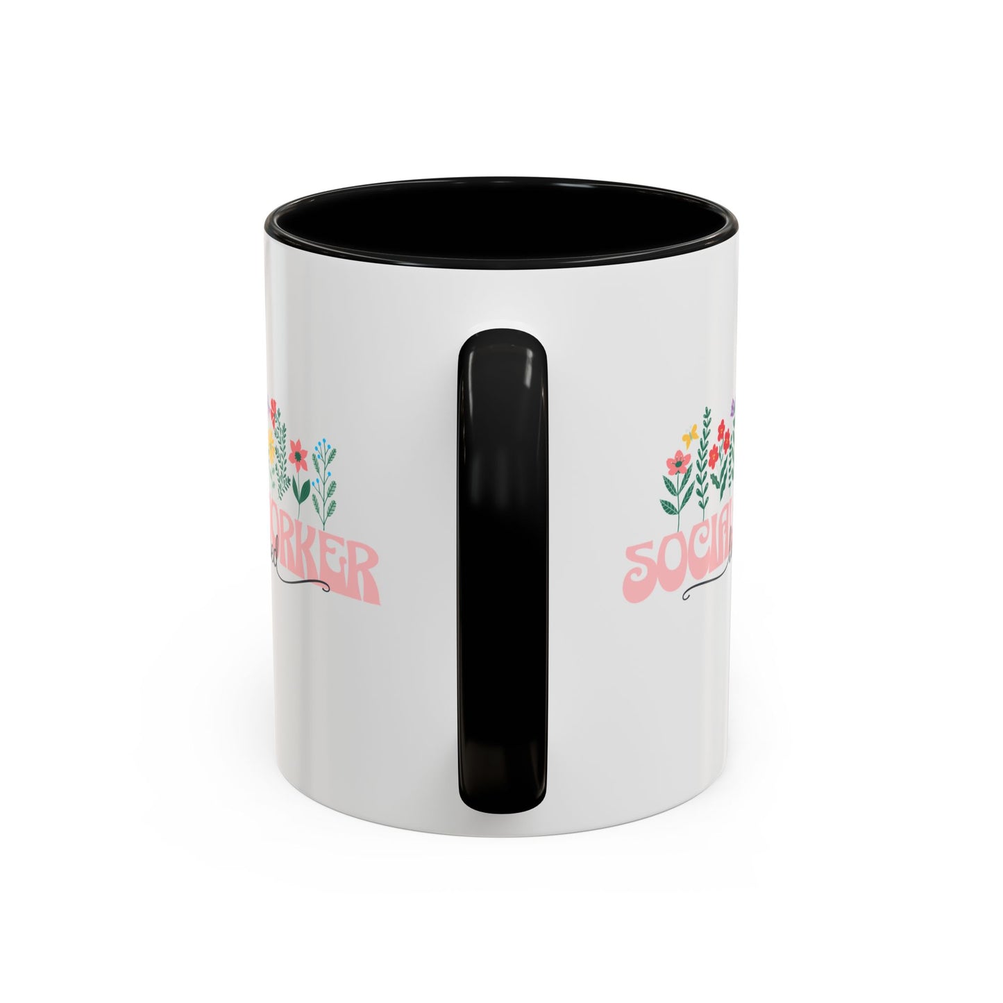 Floral Licensed Social Worker Mug (11oz)