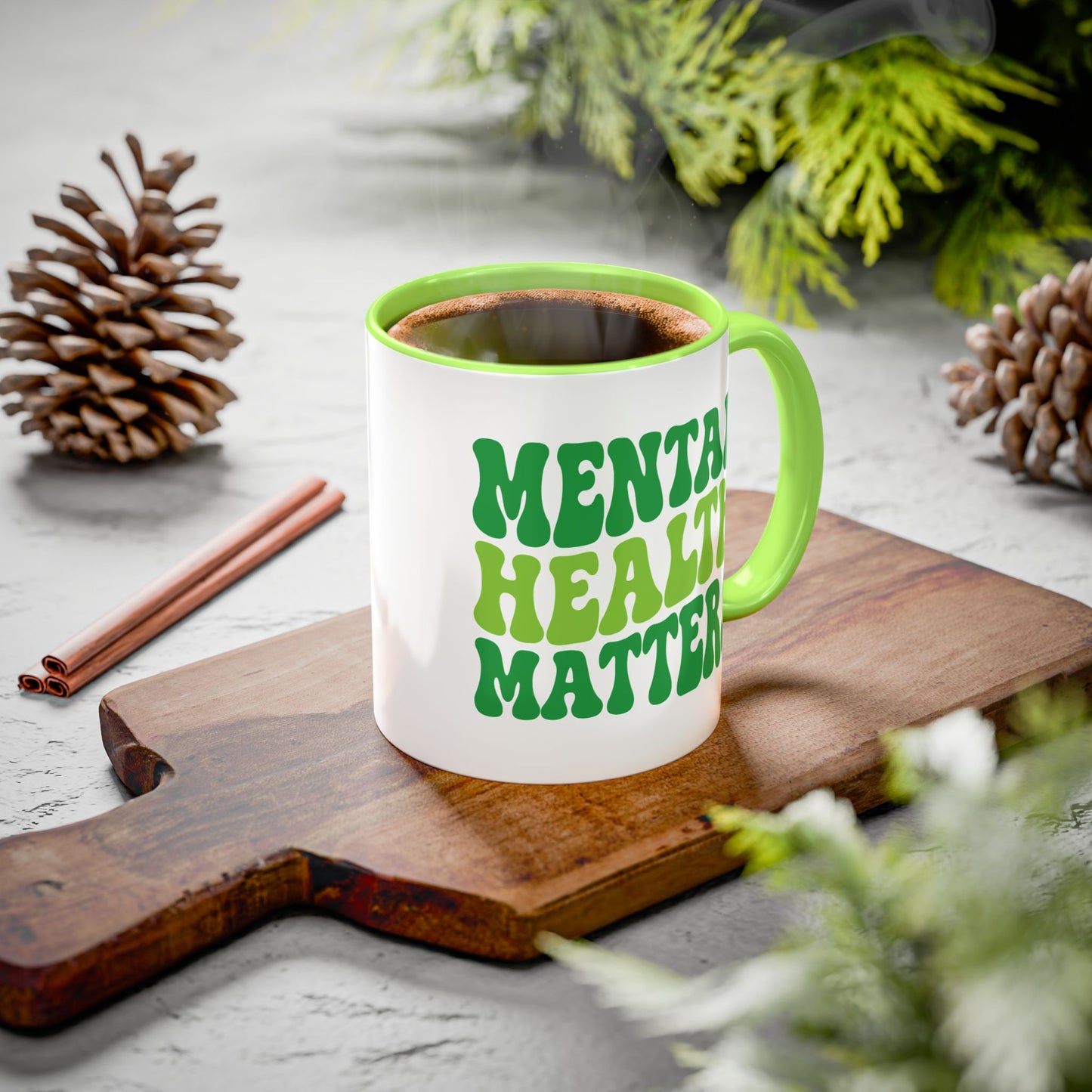 Mental Health Matters (Green) Mug (11oz & 15oz)