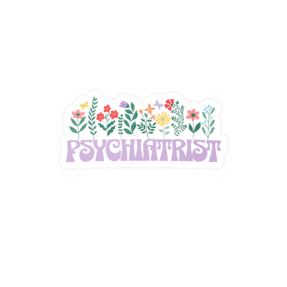 Floral Psychiatrist Vinyl Decal