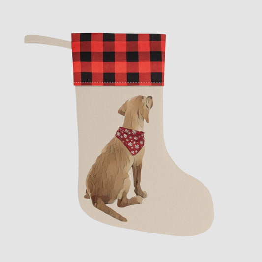 Yellow Lab Christmas Stocking - Personalization Available!