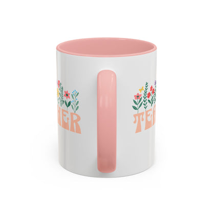 Floral Teacher Mug (11oz)