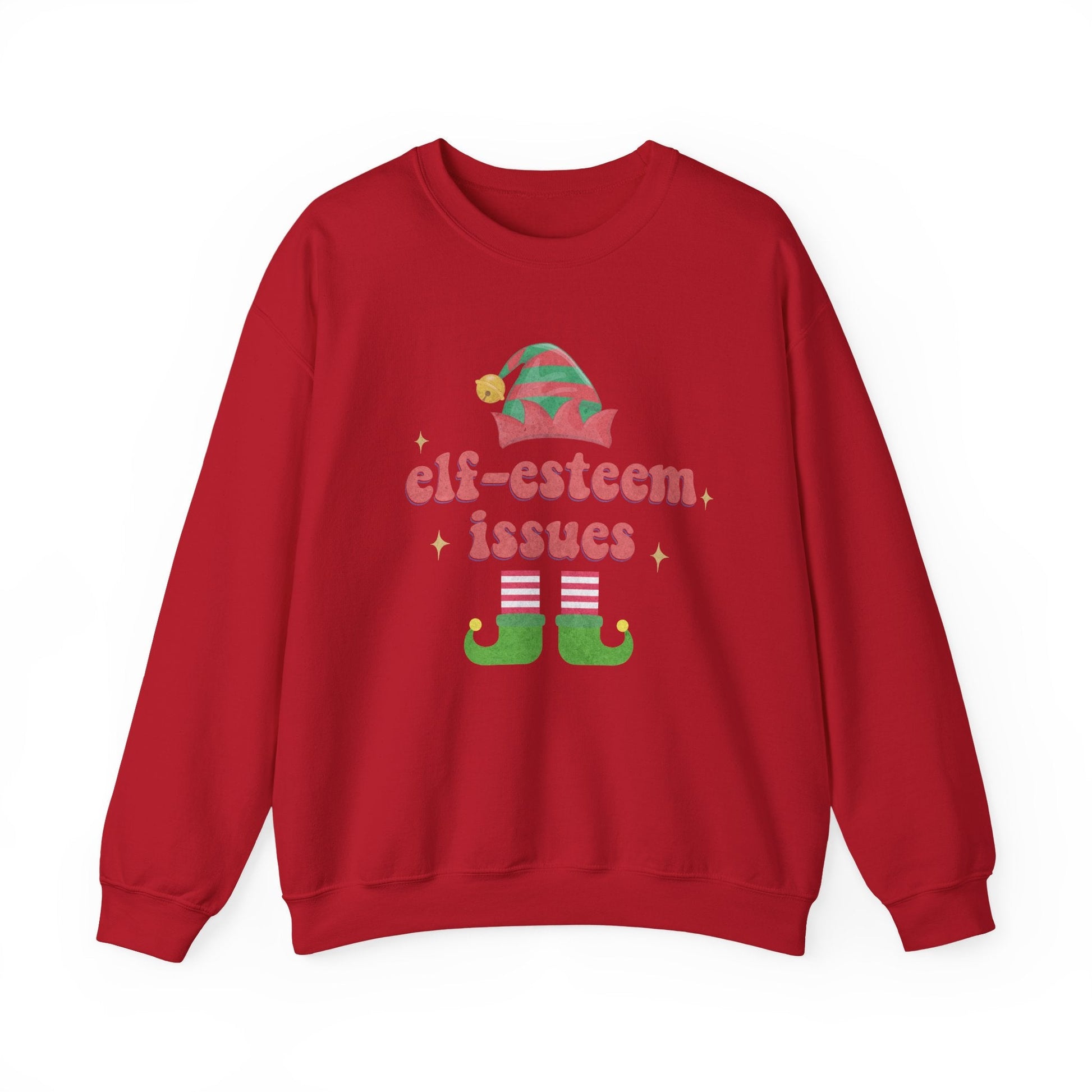 Elf-Esteem Issues Crewneck Printify