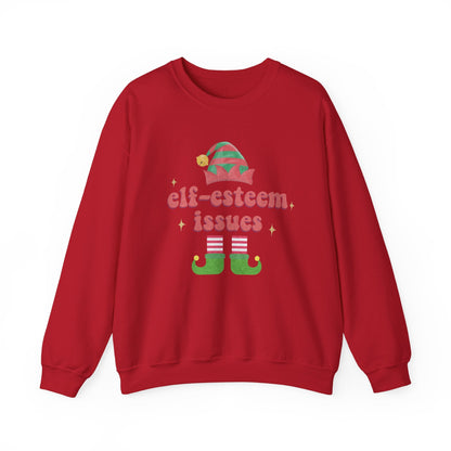 Elf-Esteem Issues Crewneck Printify