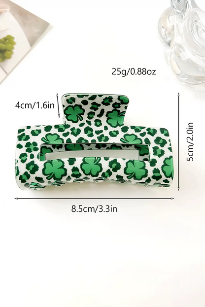 St. Patricks Day Shamrock Hair Clip - MindLyssMoments LLC