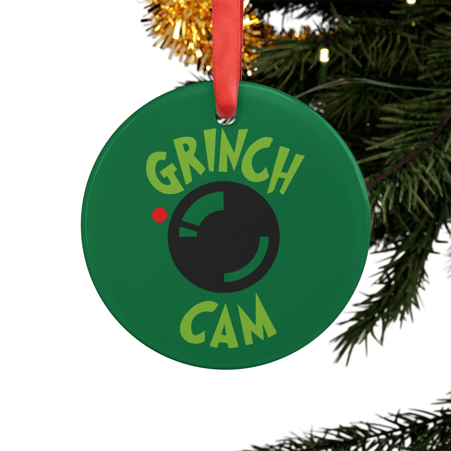 Grinch Cam Acrylic Ornament