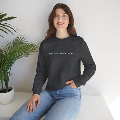 Your Favorite Therapist Crewneck Printify